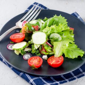 Salad with vegetables and greens
